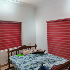custom zebra window blinds | Polyester | Red color